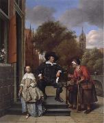 A Delf burgher and his daughter, Jan Steen
